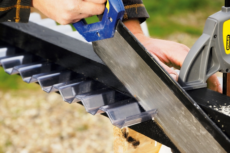 Hvordan saver jeg i trapezplader?