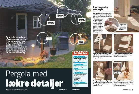 Pergola med lækre detaljer