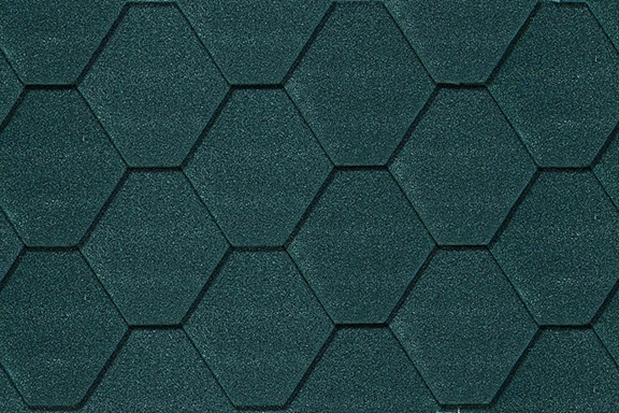 Farver og typer af tagpap shingles: Tagpap shingles uden skygge.