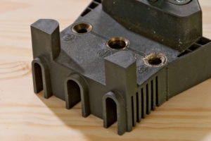 Slissene har samme diameter som "borehullene".