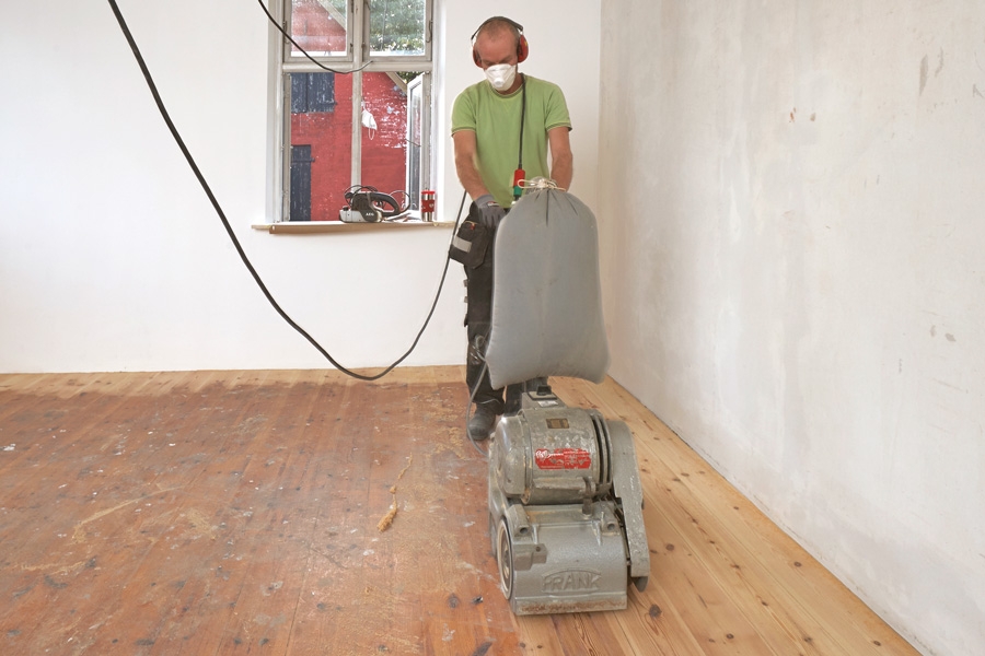 Gulvafslibning af store flader