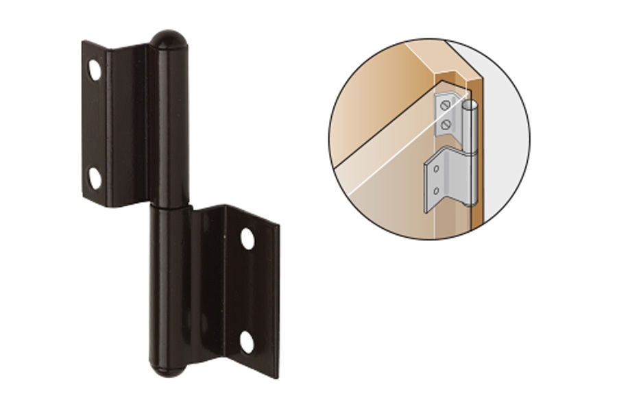 Skabshængsler til falsede låger