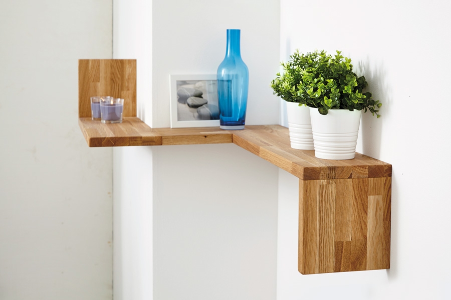 Smart hylde af trærester