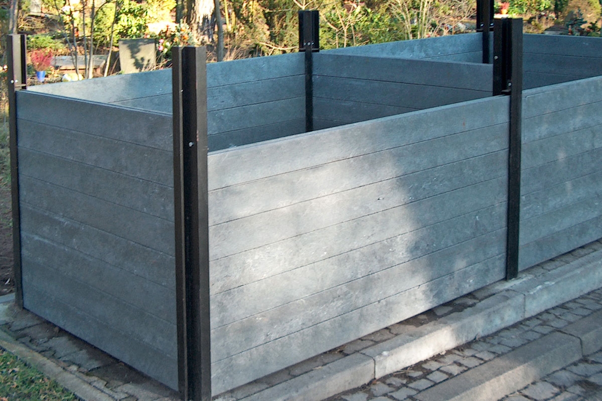 Kompositt terrassebord til levegg og beholdere