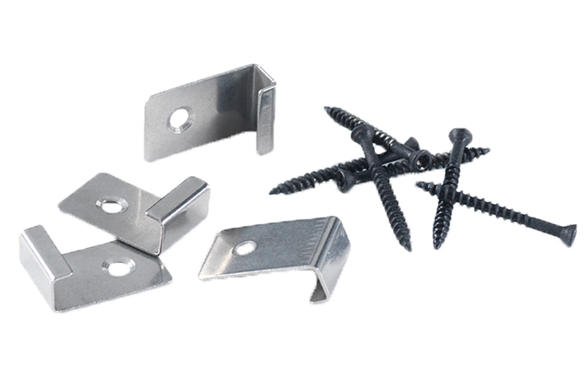 Tilbehør til kompositt terrassebord: Monteringsbeslag