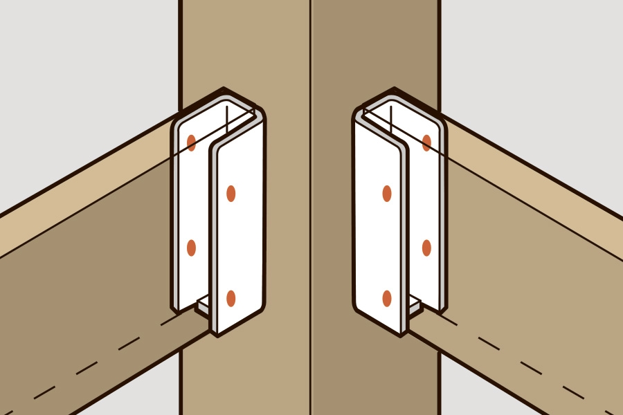 Varianter af bjælkesko: Brætholdere