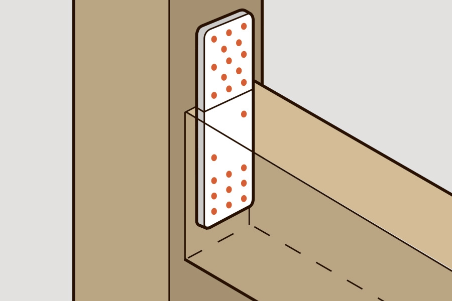 Varianter af bjælkesko: Bjælkesko til endetræsbeslag