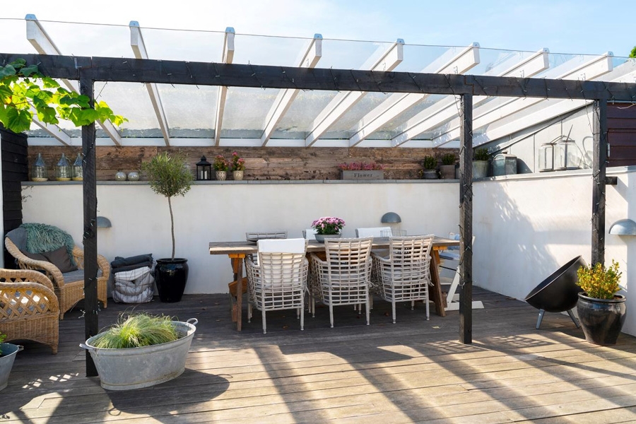 3 plasttak: SUNGLAZE FRÅN PLASTMO