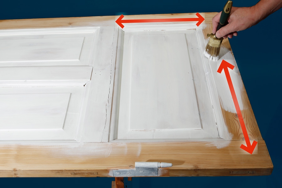 Flotte fyllingsdører: Mal det vannrette rammetreet før du går videre med de loddrette delene