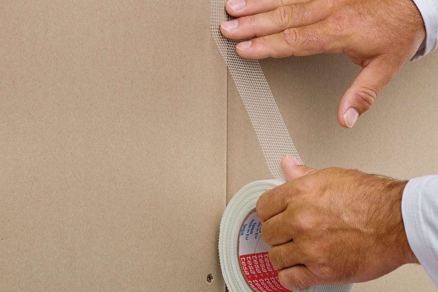 9 tejprullar: Glasfiberförstärkning (tesa)