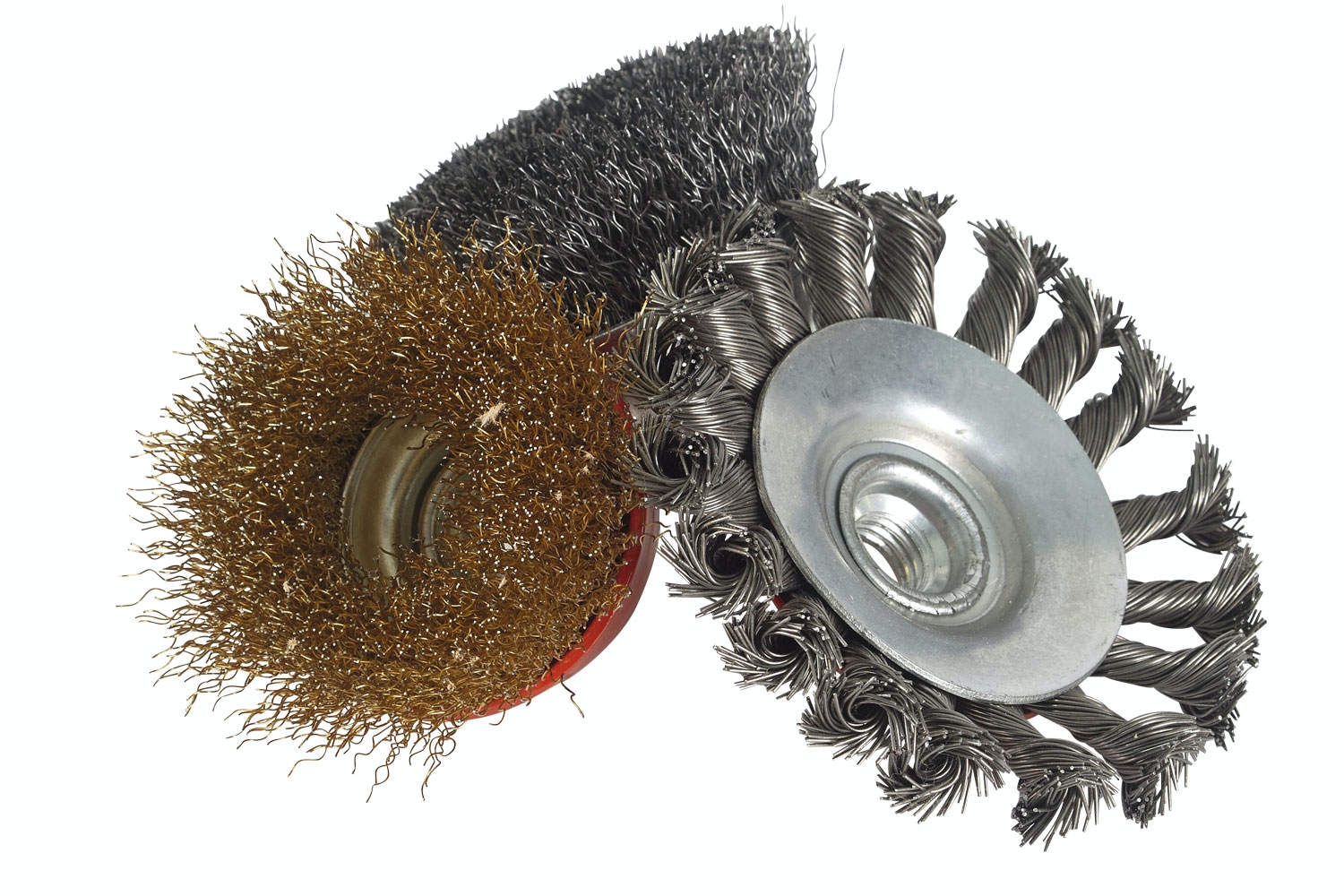 Slipeskive til vinkelsliper: Kjeglebørste/stålbørste