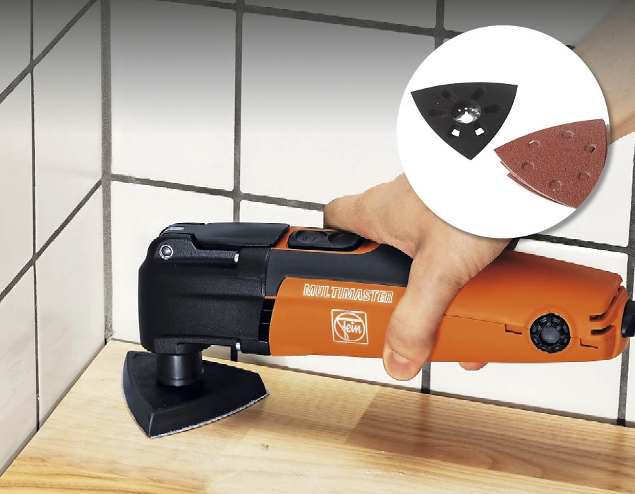 Multiverktyg: Slipning av trä