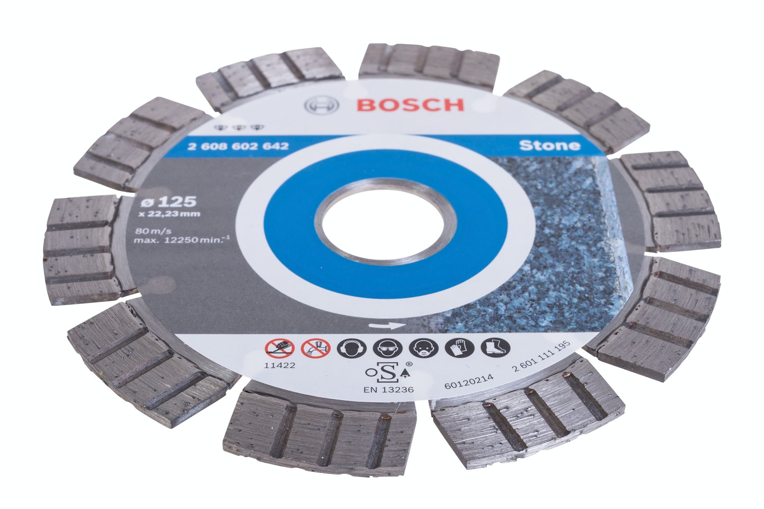 Kap- och slipskivor till vinkelslipen: Diamantskiva för hård sten