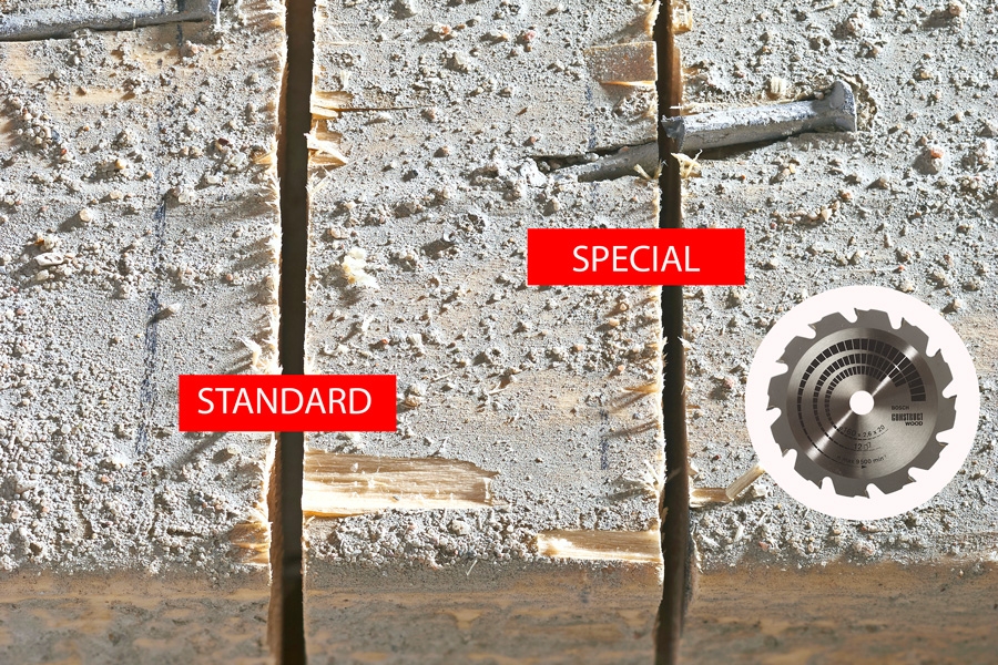 Rena snitt med specialklingor: Det grova