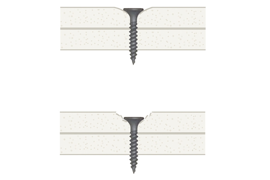 Gipsskrumaskin: Korrekt montering av gipsskrue med en gipsskrumaskin