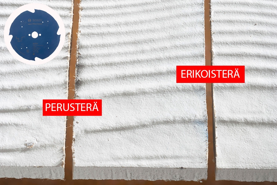 Sirkkelinterät kuitusementin leikkaamiseen