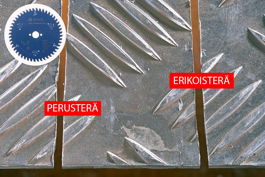 Sirkkelinterät alumiinin leikkaamiseen