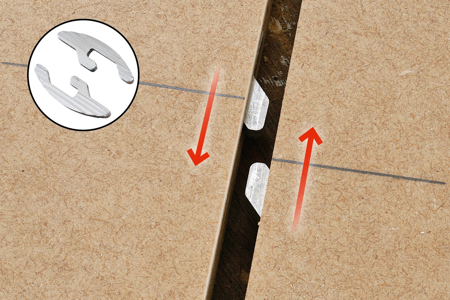 Lamellfres: Tre lameller til spesielle oppgaver: Lamell som kan adskilles