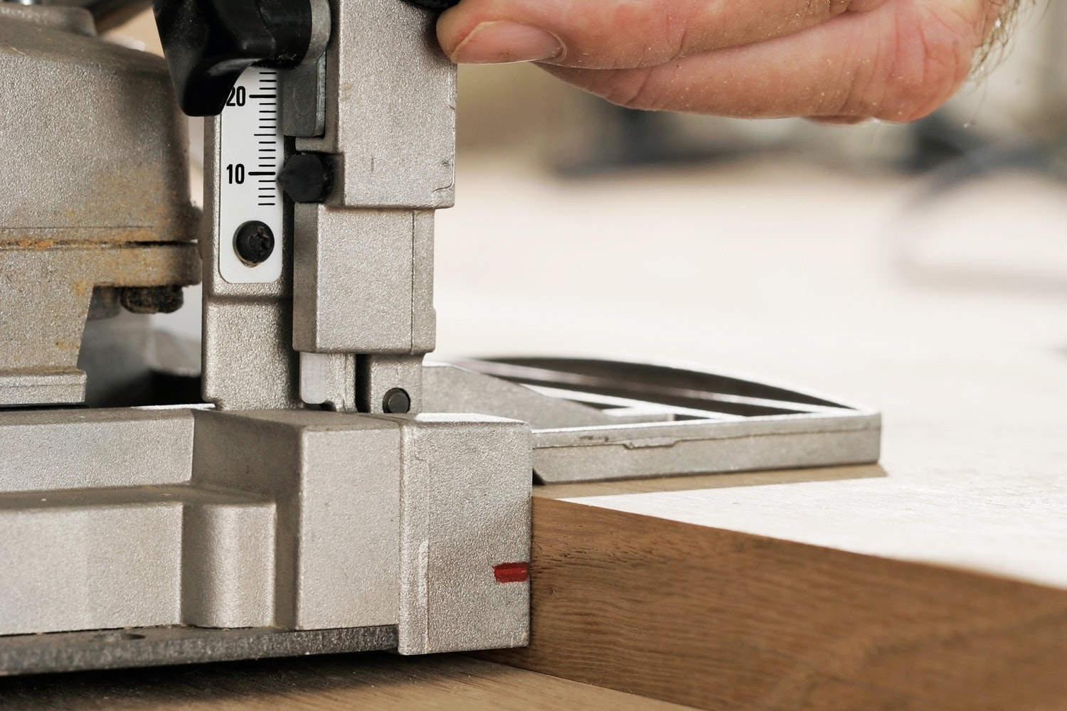 Lamellfres grunninnstillinger: Fresehøyde