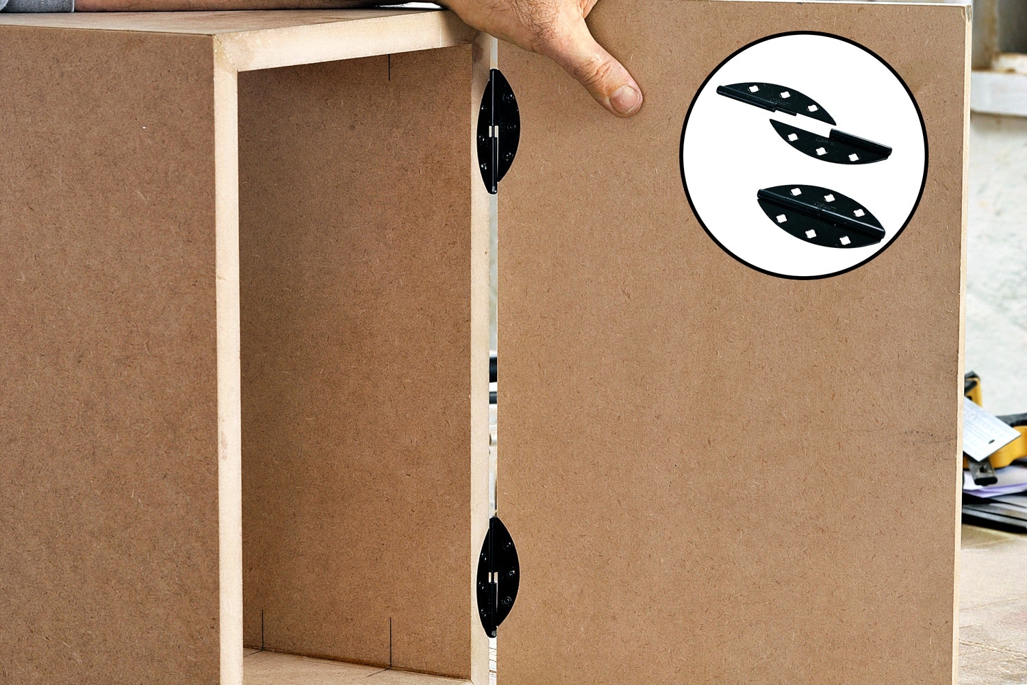 Lamellfräs: Lamell som gångjärn