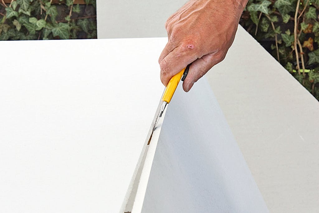 Gipsskivor: Skär i gipsskivor