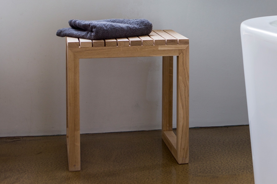 Luksusskammel af resttræ