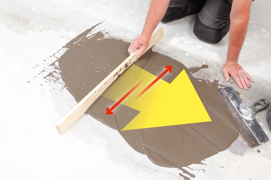 Sådan spartler du et plant betongulv