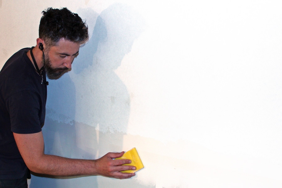 Magnetisk tapet: Mellomslip sparkelmassen