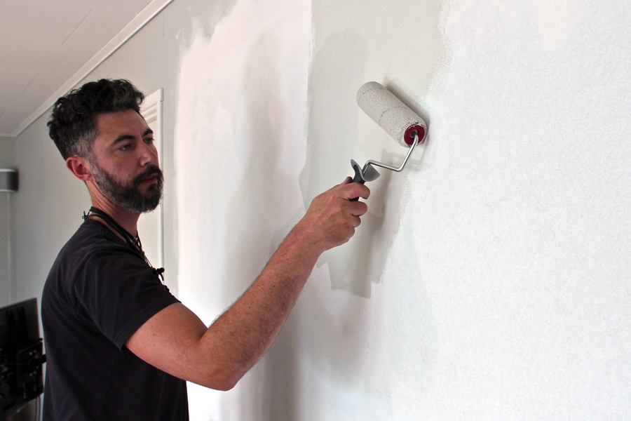 Magnetisk tapet: Veggen males