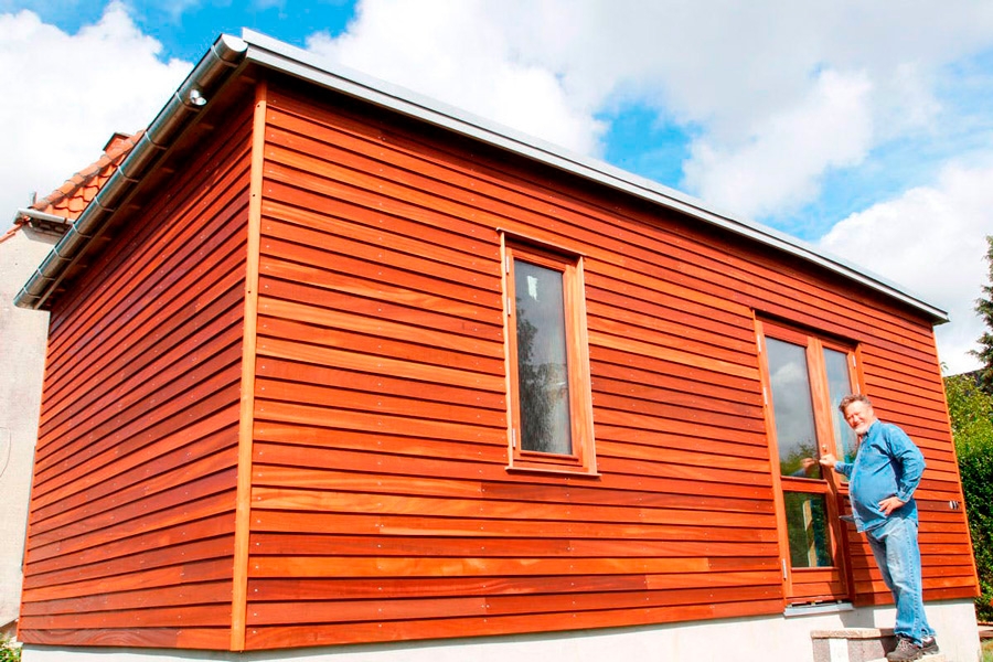 Weatherboard er en flott, klassisk liggende kledning.