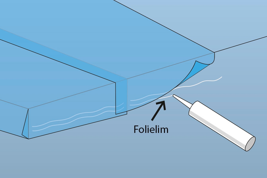 Tett dampsperre: Dampsperre lim