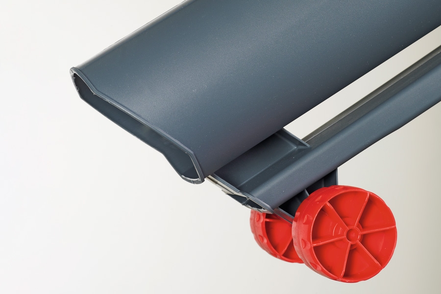 Lövsug smarta funktioner: Stödhjul