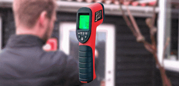 Tjek husets varmeudslip med et infrarødt termometer