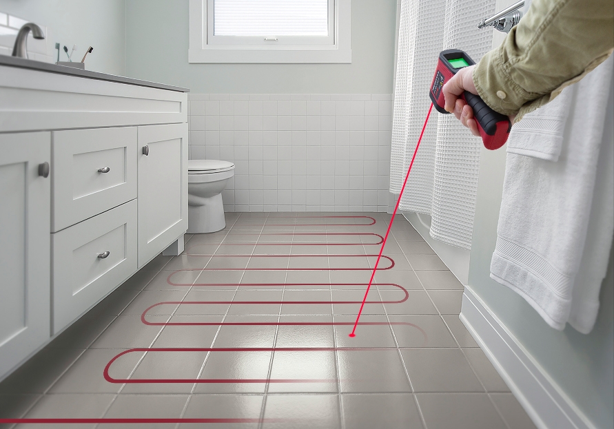 Tjek din gulvvarme med infrarødt termometer