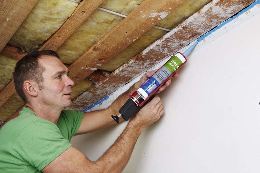 Använd folielim på ångspärr