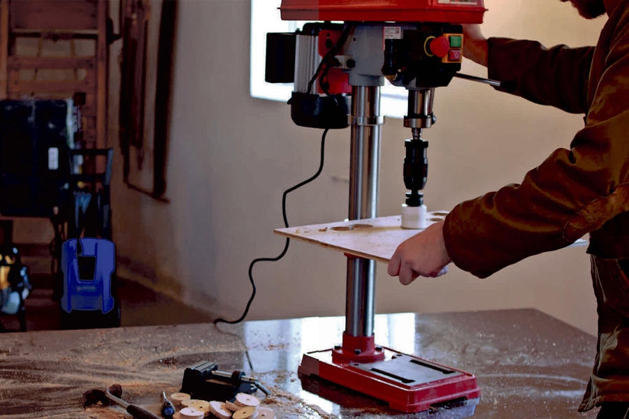 Søyleboremaskin test