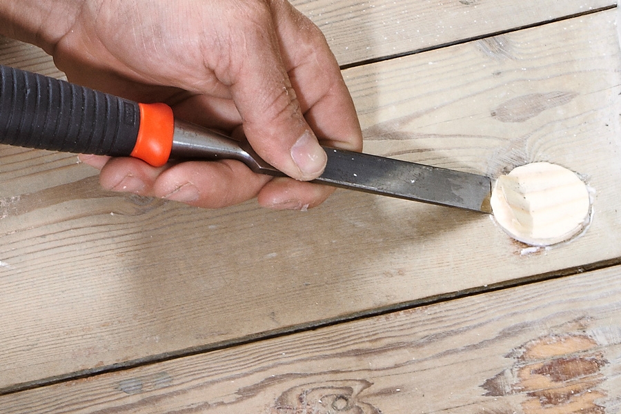 Stämjärn: Finputsning med stämjärn