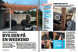 Overdækket terrasse træ