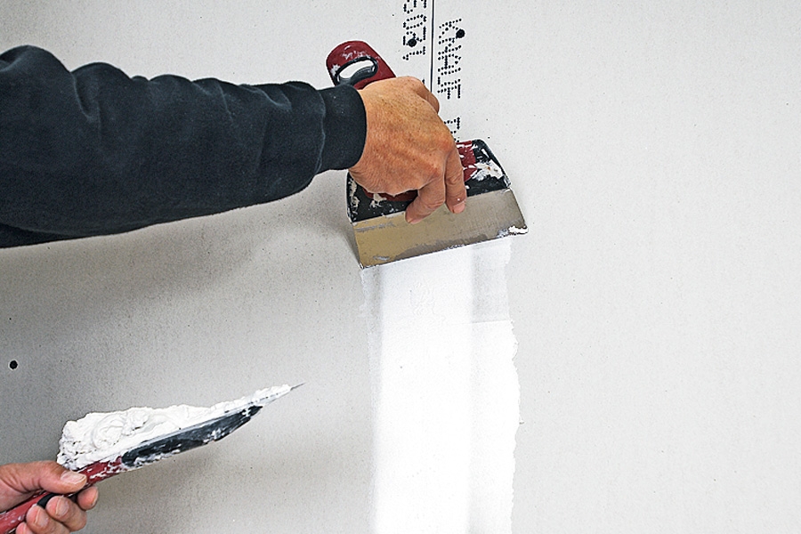 Sandsparkel: Sandsparkel til gipsplater på vegger/tak