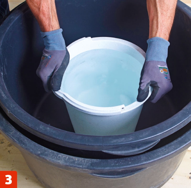 Eldfat betong, fågelbad betong göra själv