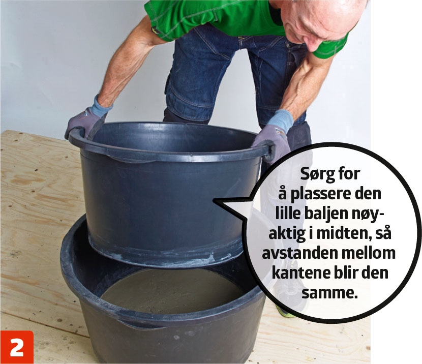 Støpe bålpanne i betong