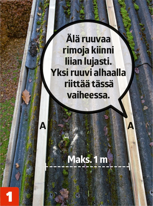 Uusi katto vanhan päälle