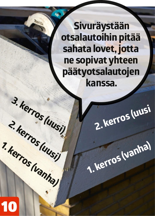 Uusi katto vanhan päälle