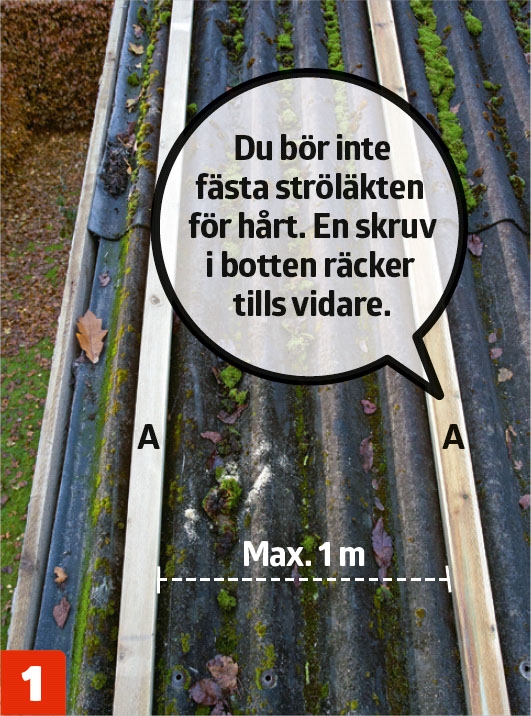 Lägga plåttak på befintligt tak