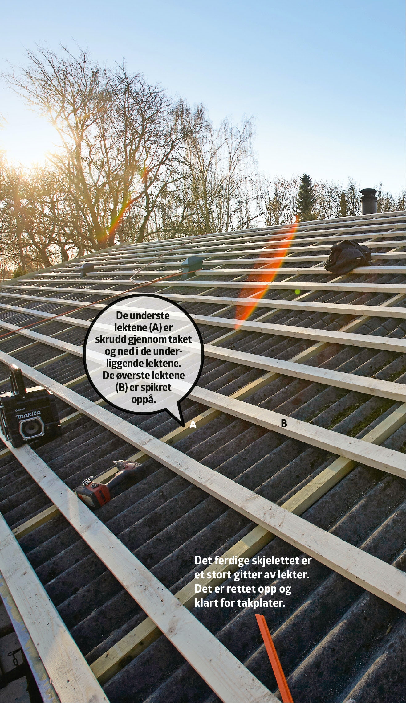 Legge nytt tak på gammelt tak