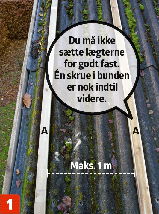 Må man lægge nyt tag på gamle lægter?