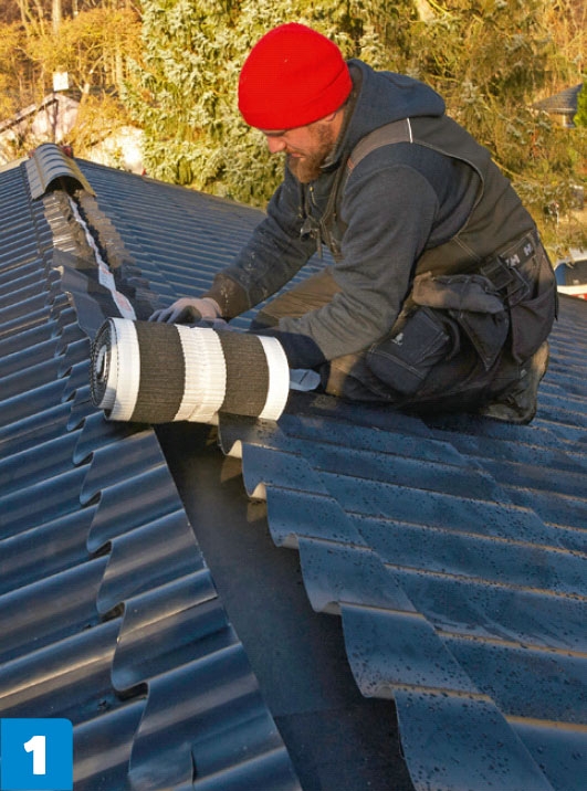 Nyt tag ovenpå det gamle tag