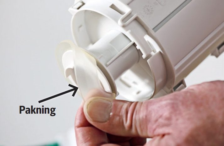 Toilettet løber: Fjern pakningen