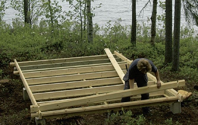 Stuga byggsats: Underlaget har vägts av
