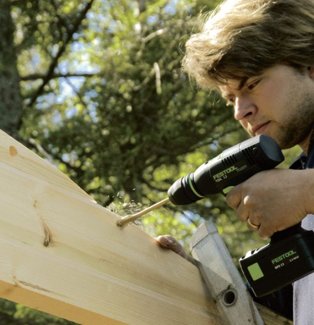 Stuga byggsats: Med 22 mm borr